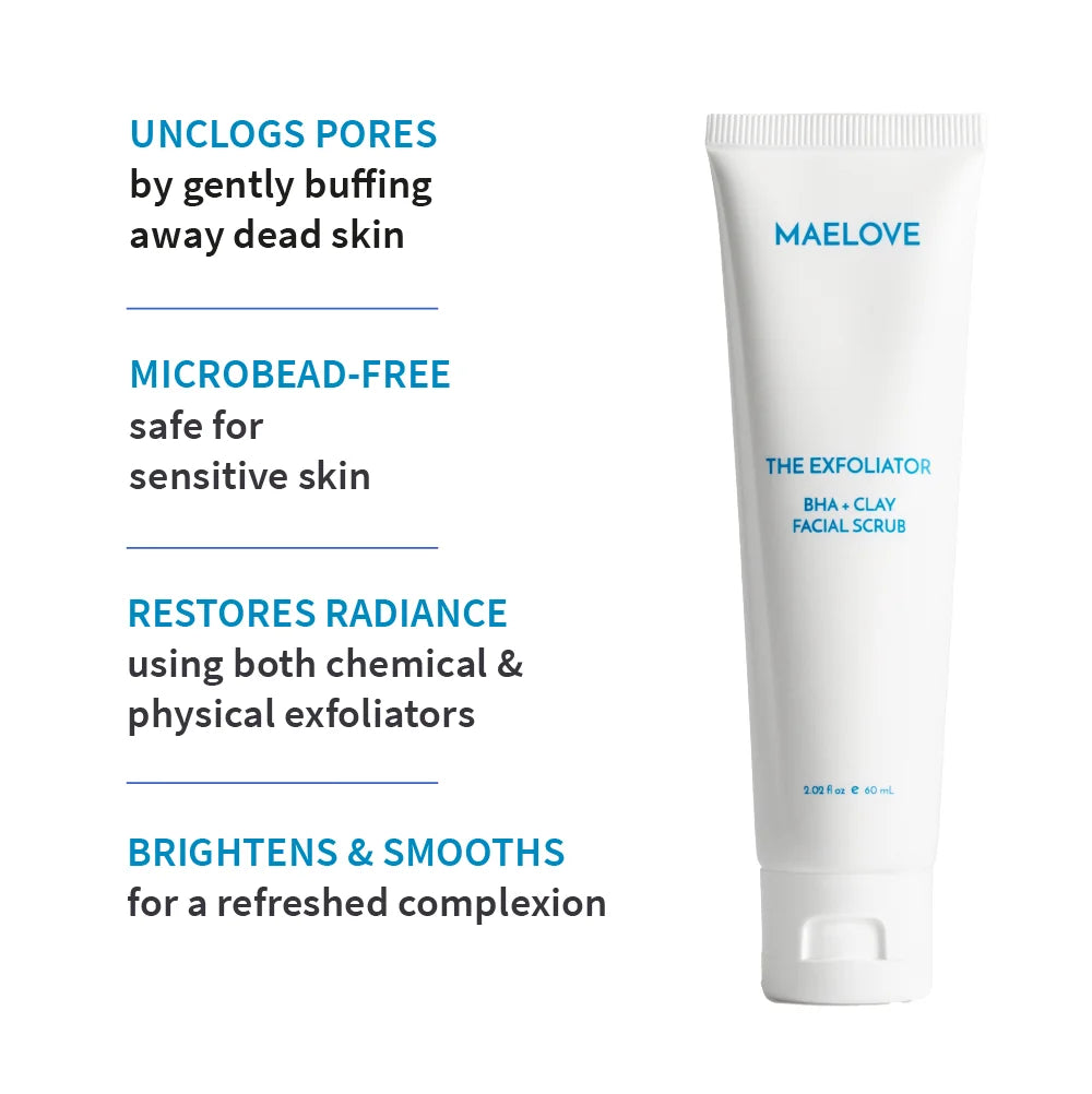 The Exfoliator BHA + Clay Facial Scrub