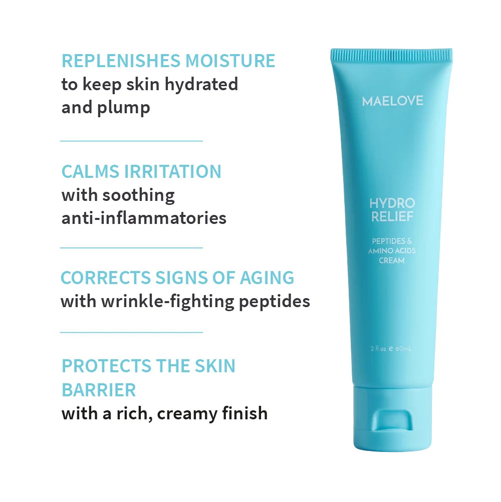 Hydro Relief Peptides & Amino Acids Cream | Maelove Skincare